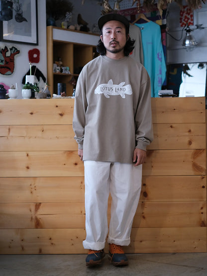 ★受注販売★LOTUSLAND "COELACANTH L/S TEE(SAND)"