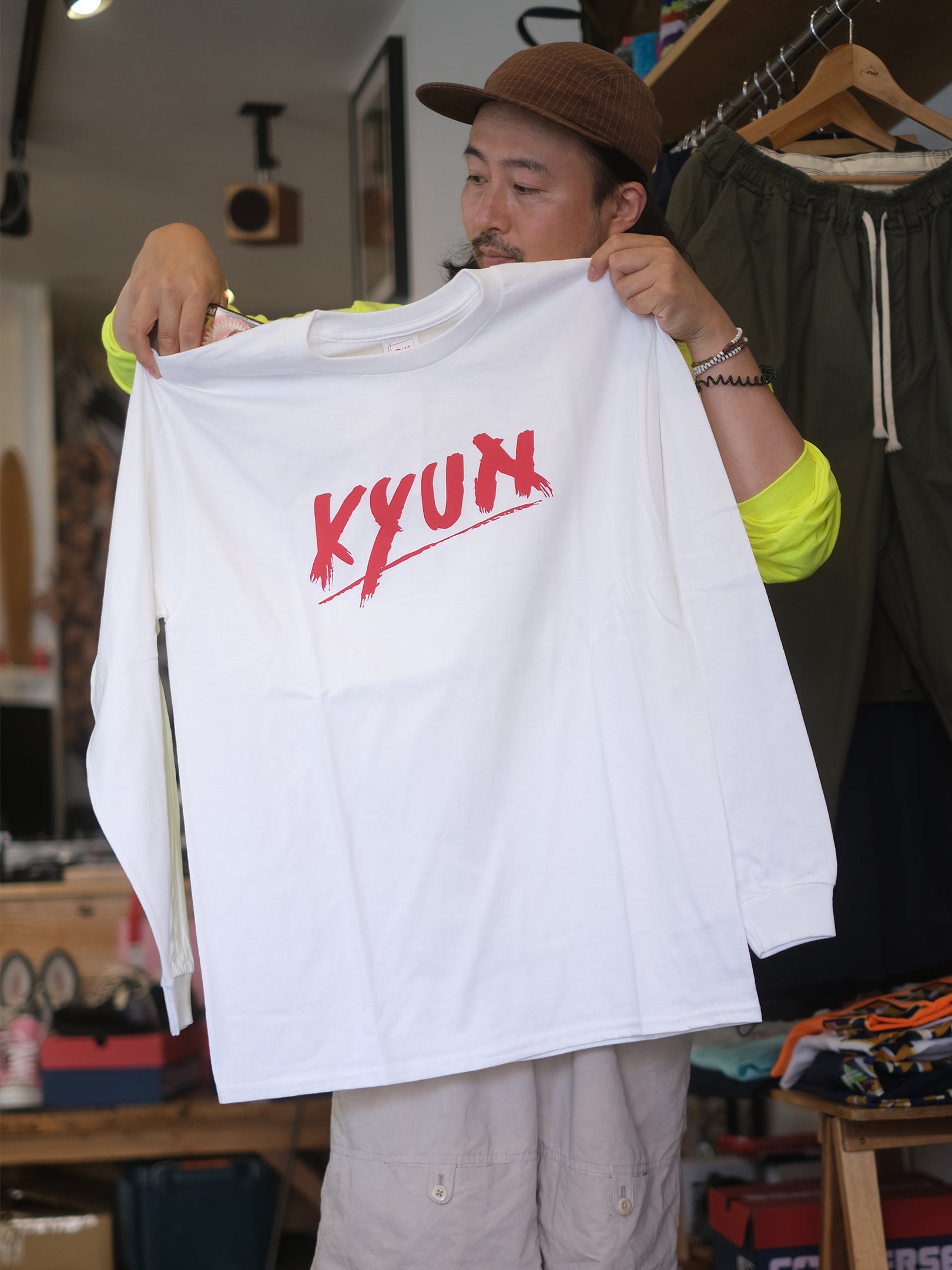 O.K. "KYUN L/S TEE(2colors)"