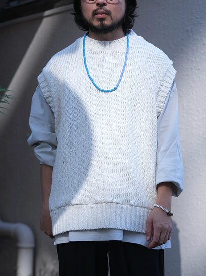 THE SUNNY "SILK COTTON KNIT VEST"