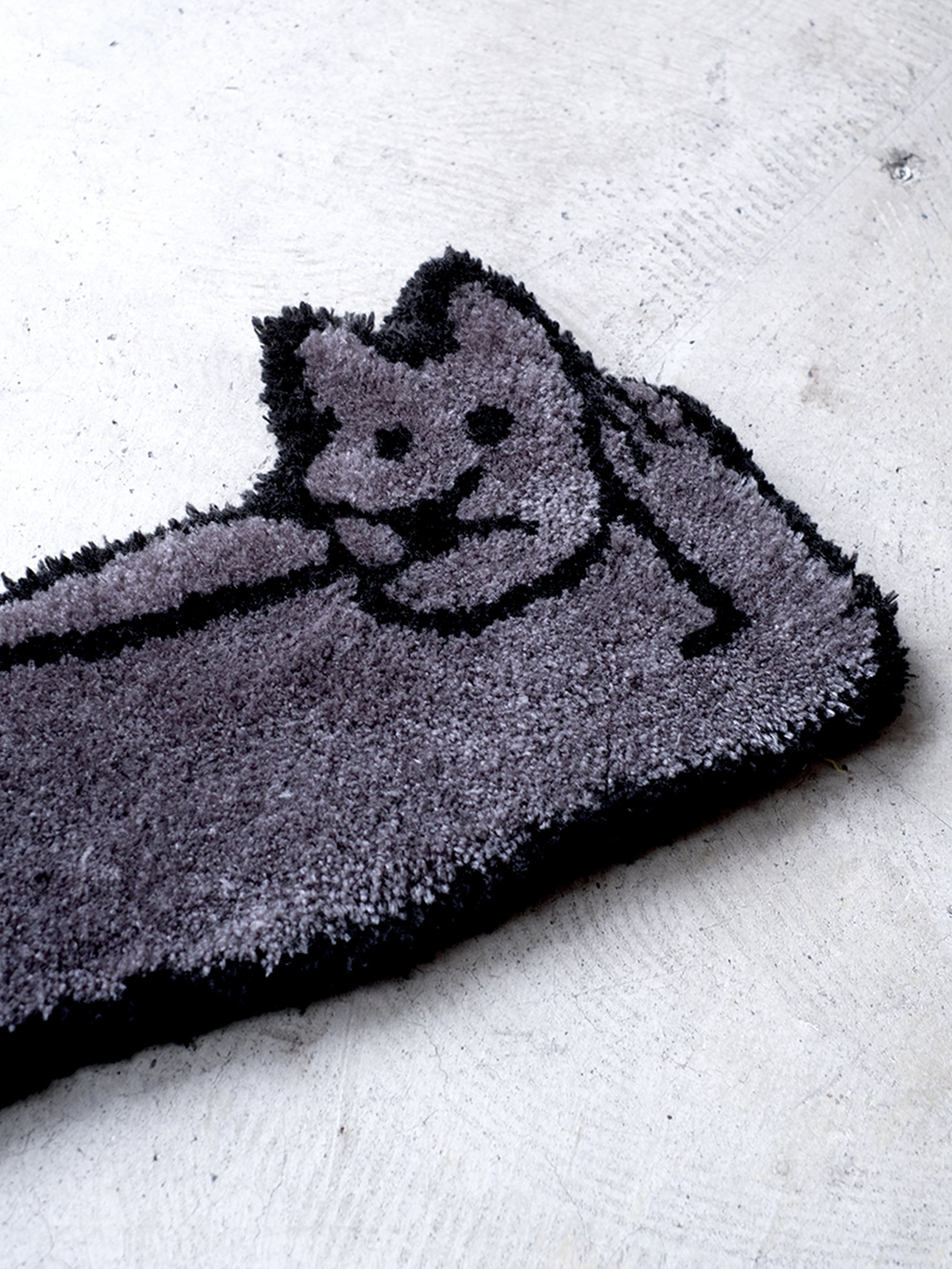 ⚫︎受注生産 TOUTEN×PANIRUG "涅槃像 dog & cat  RUG"
