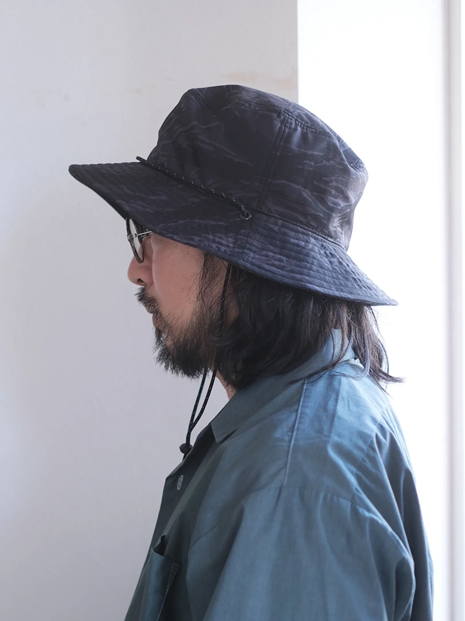 FOUND FEATHER "Sun Trek Hat // BLACK CAMO"