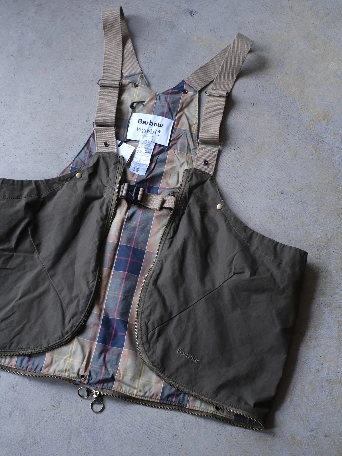 Barbour x norbit "Bag/Vest #Khaki Brown"