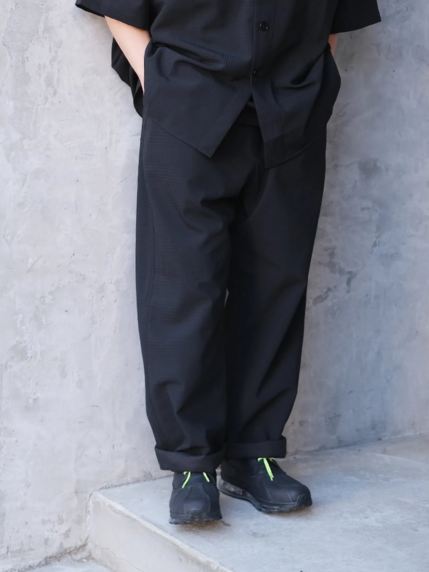 maillot  "shadow check easy trouser(2colors)"