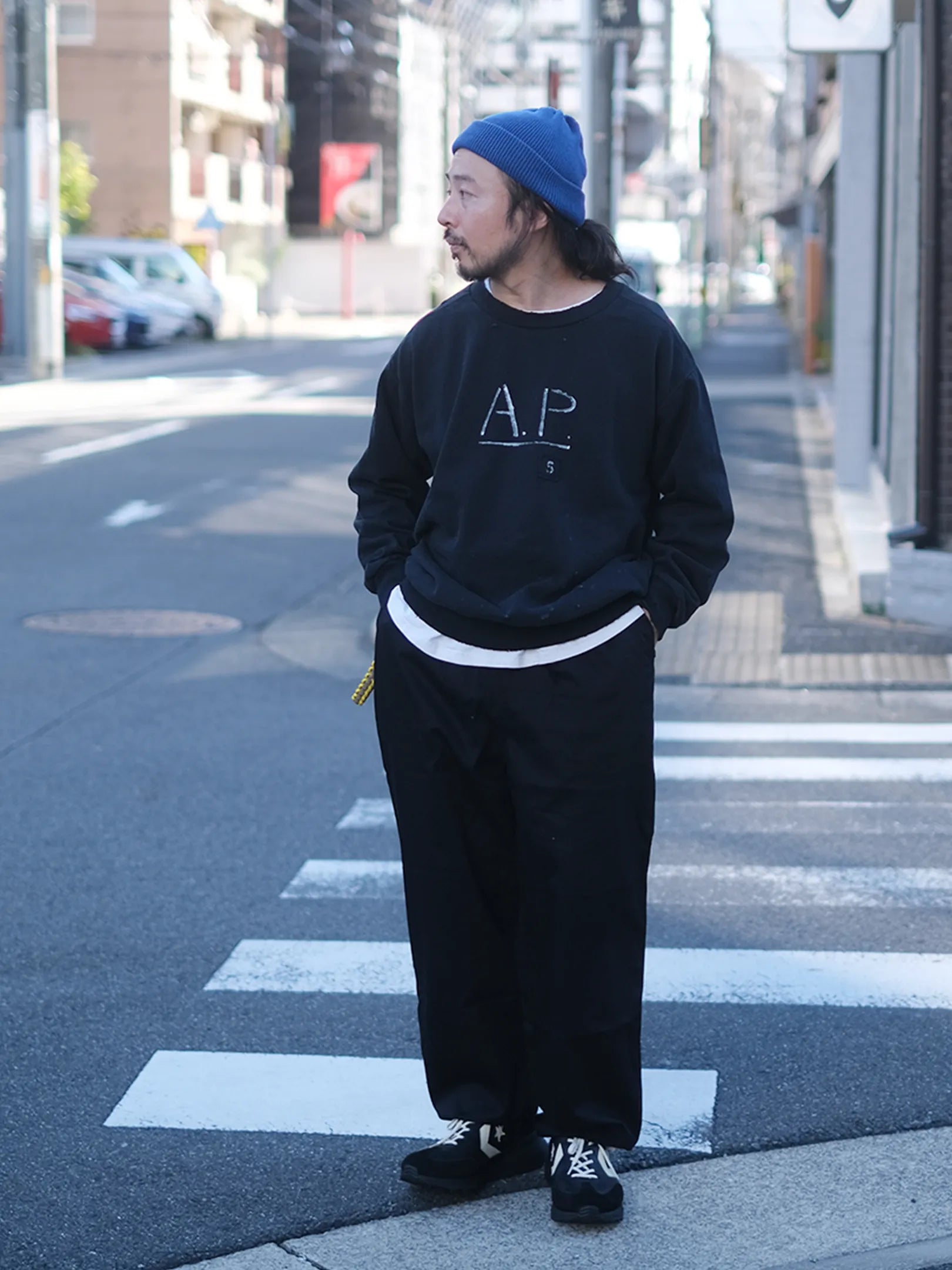 ARTE POVERA "A.P 10YEARS DAMEGED SWEAT (2colors)"