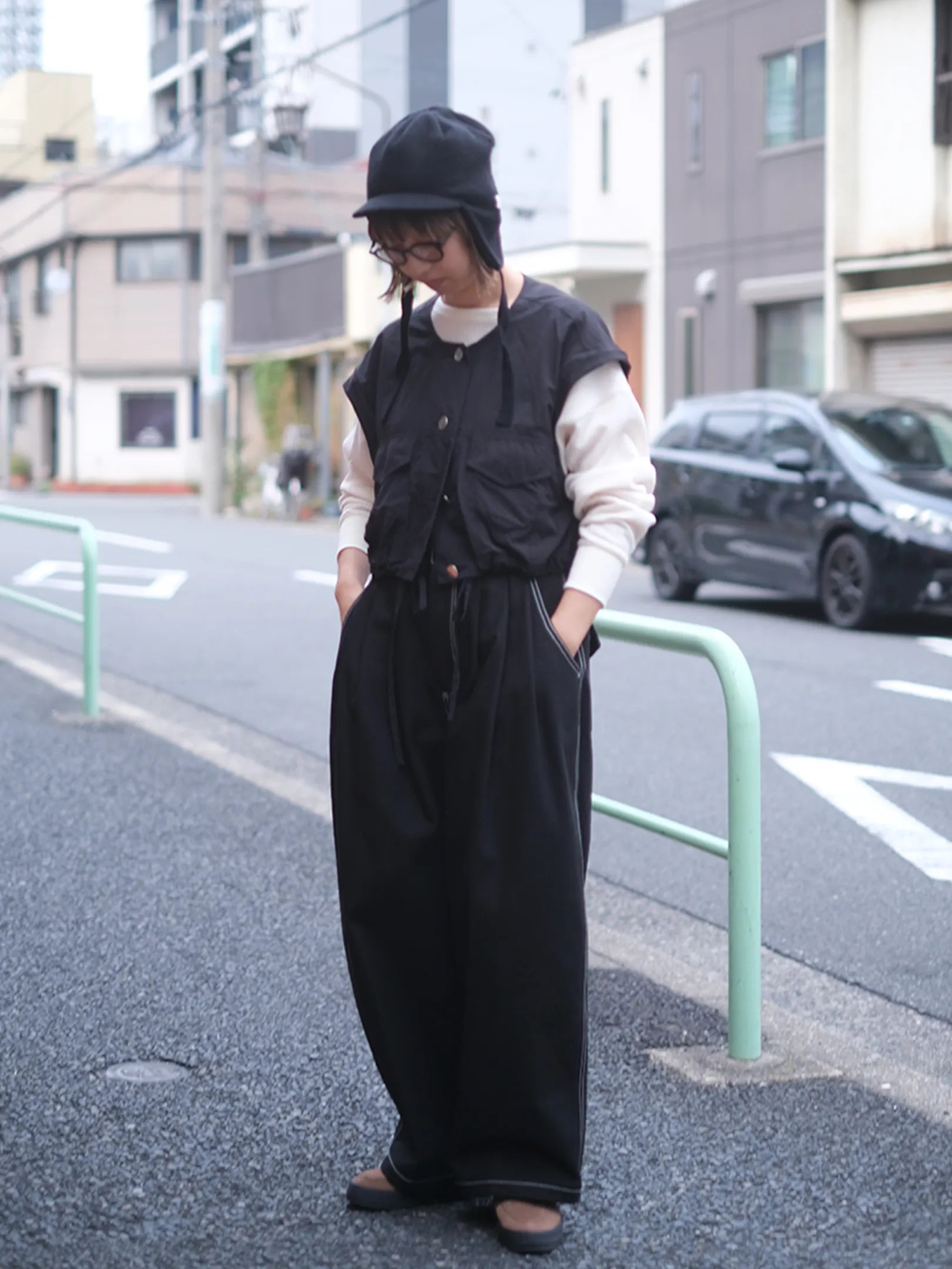 ANTHOM "ナイロン ミリタリー袖取り外しアウター"