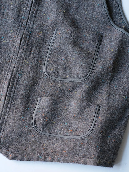 POST O'ALLS "1502-TWB Fleece Vest (trashed wool version) "