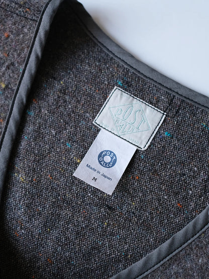 POST O'ALLS "1502-TWB Fleece Vest (trashed wool version) "