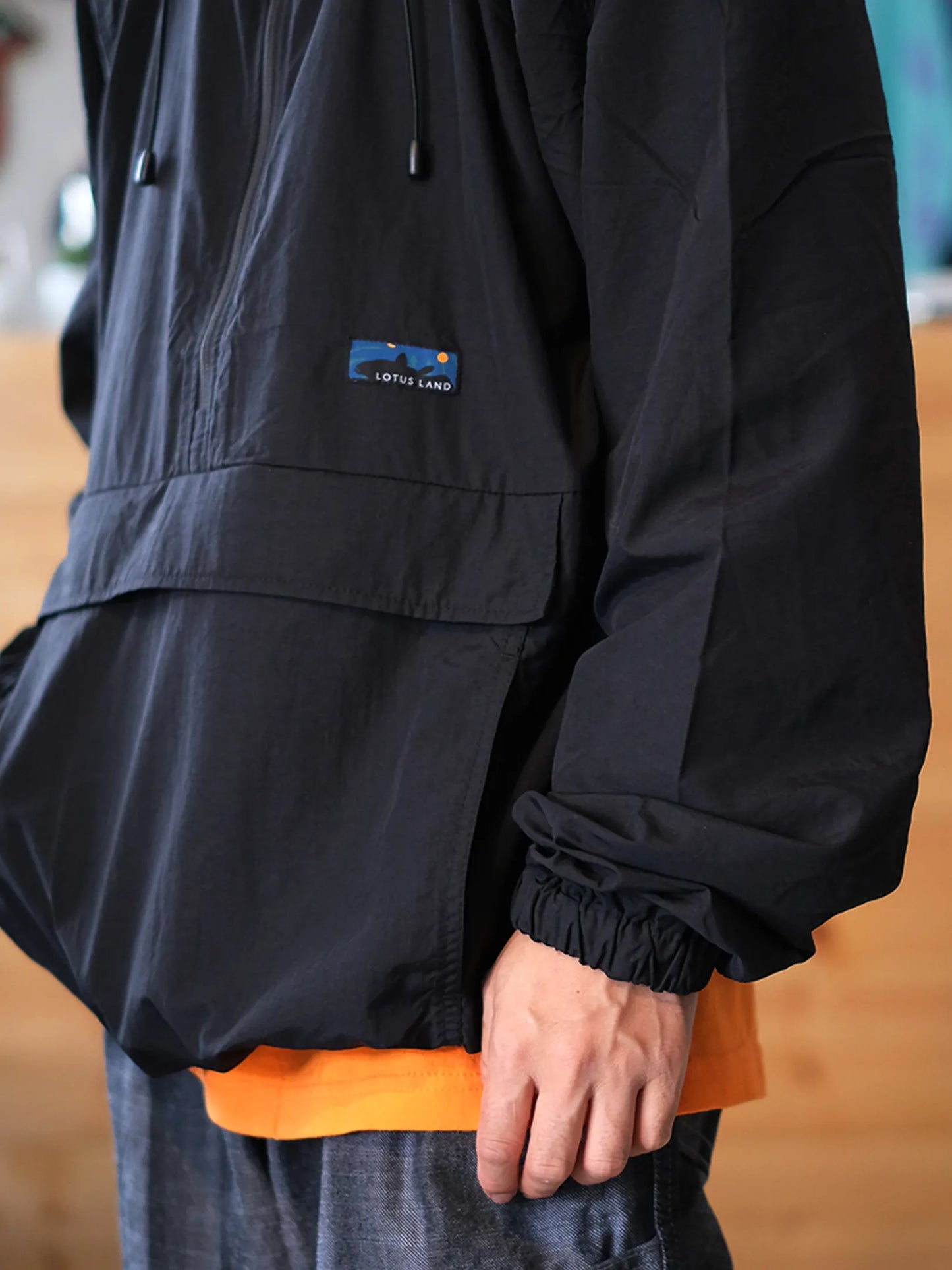 ★受注販売★LOTUSLAND  "Land scape ANORAK(BLACK)"