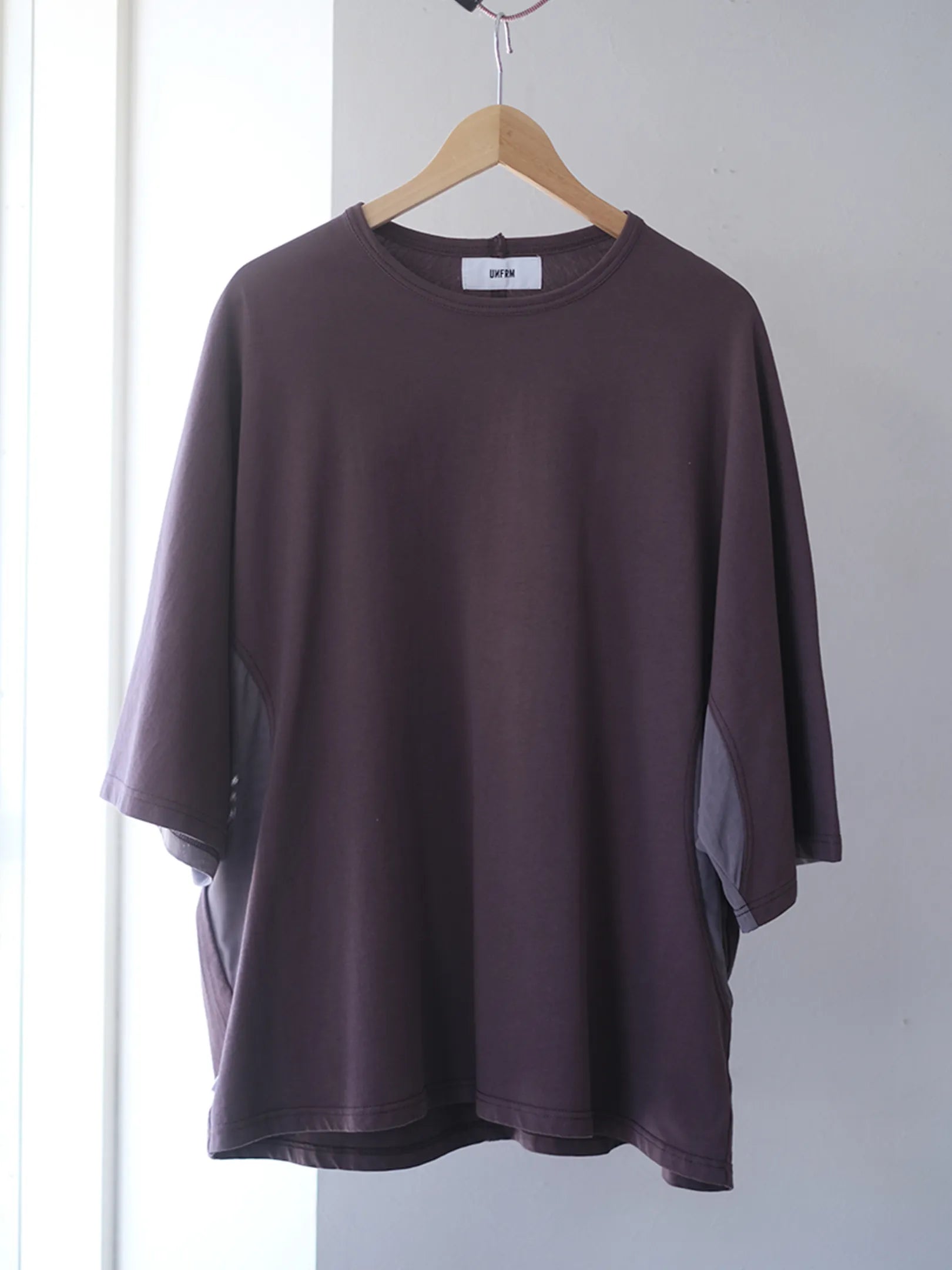 UNFRM "COTTON KNIT MESH RELAXED DOLMAN 6/10 PULLOVER(2colors)"