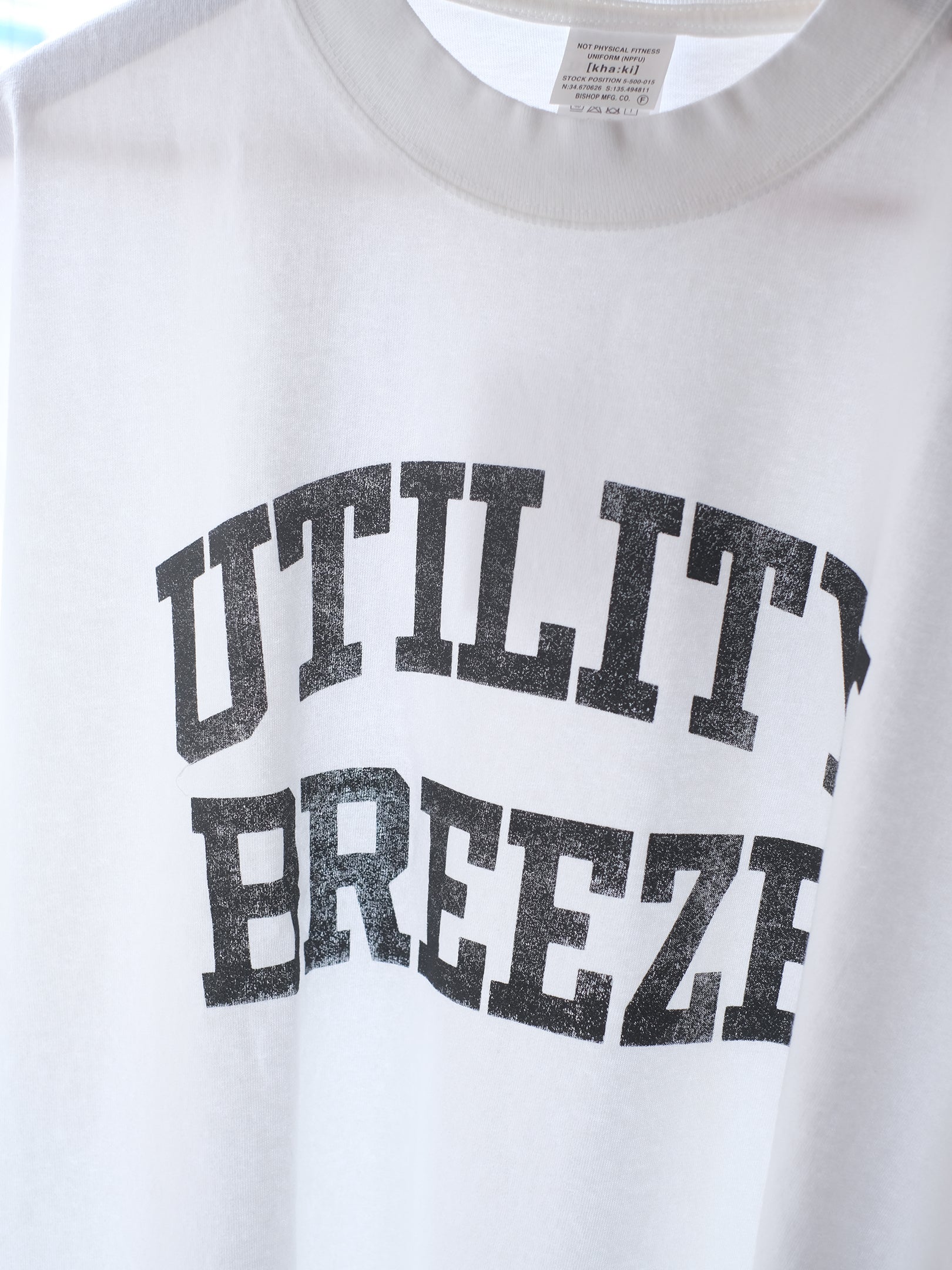 Kha:ki "WIDE TEE -UTILITY BREEZE-(3colors)"