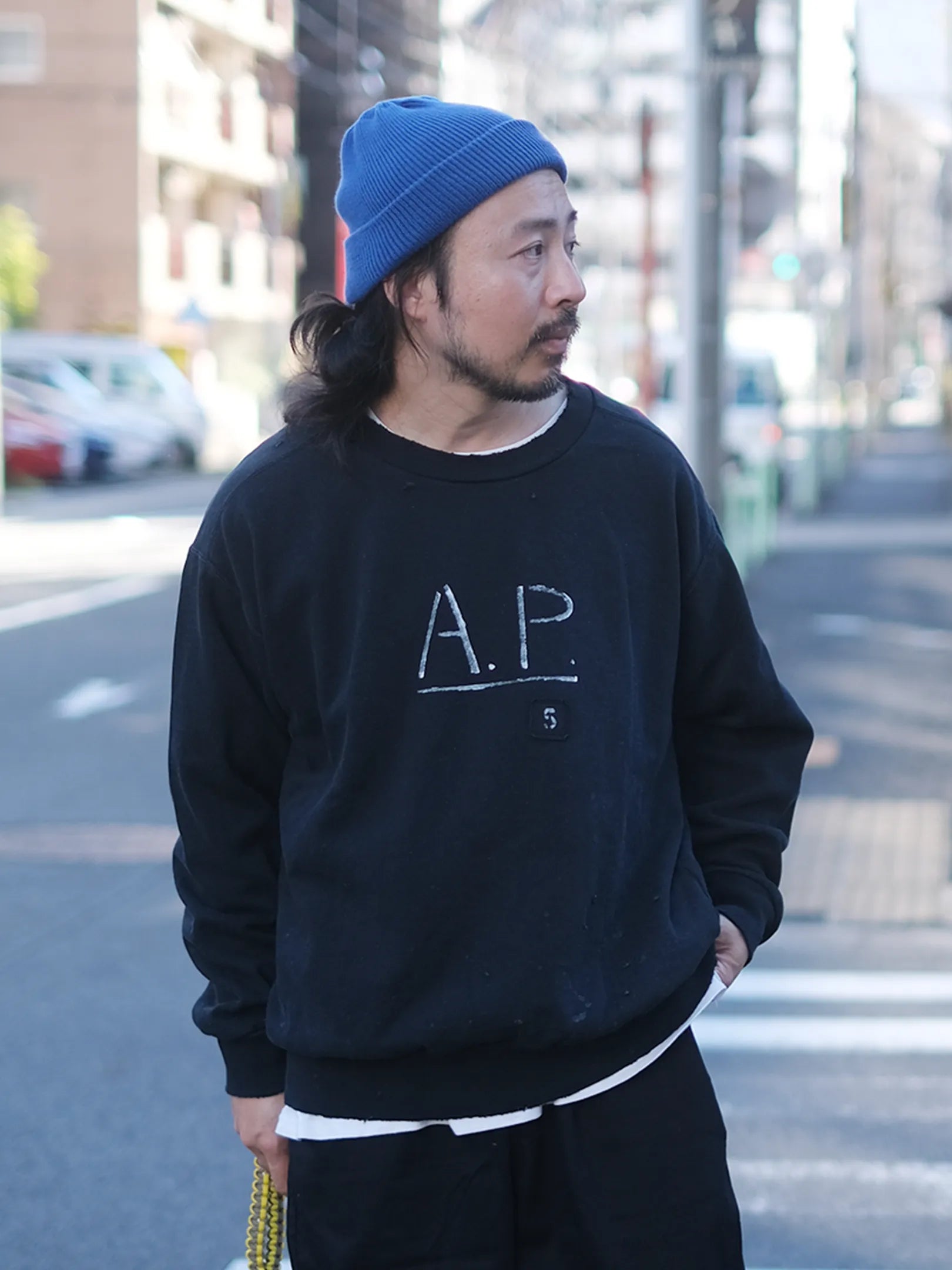 ARTE POVERA "A.P 10YEARS DAMEGED SWEAT (2colors)"