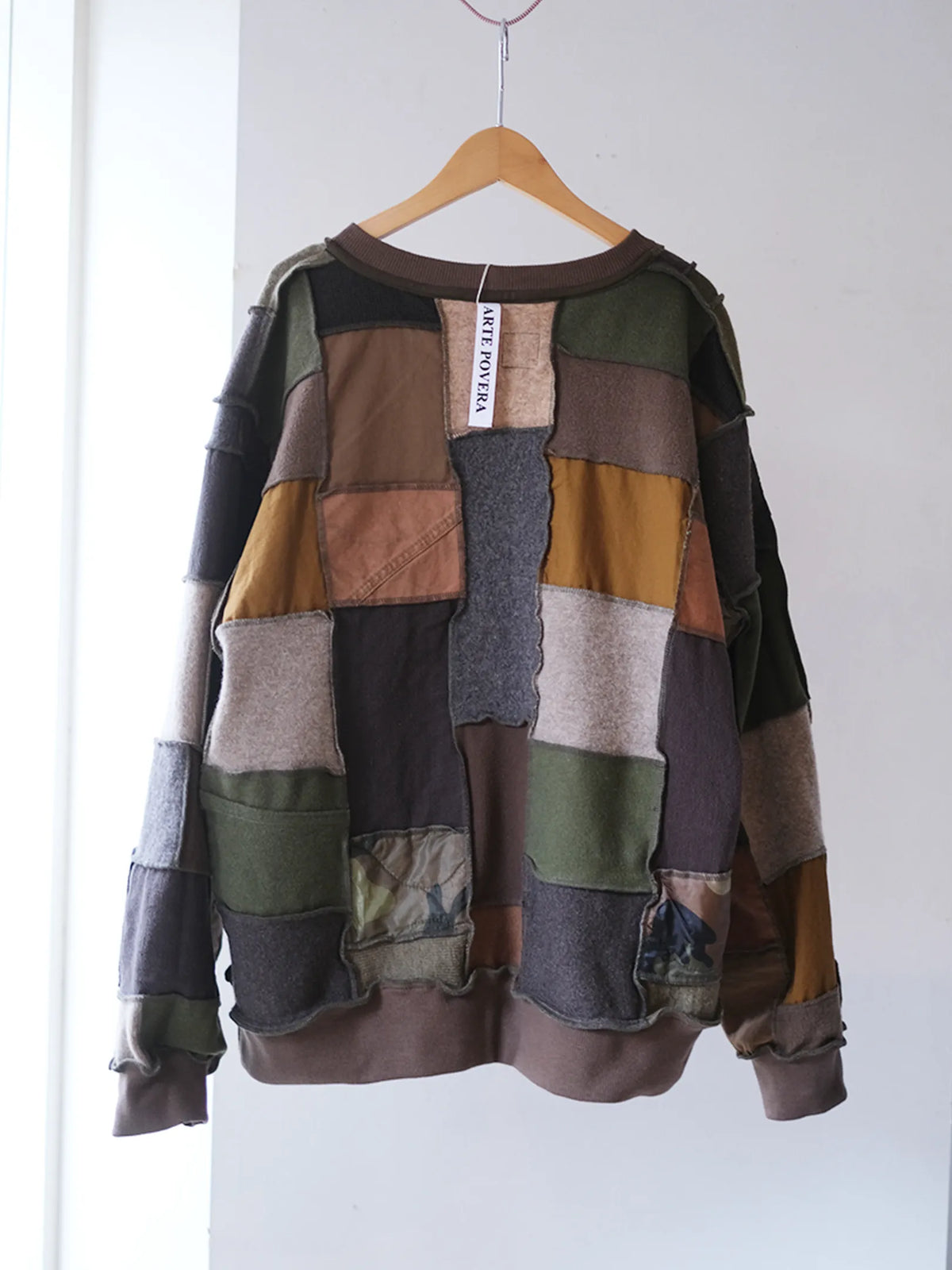 ARTE POVERA "ARMEE MIXファブリック RE-パッチワーククルースウェット"