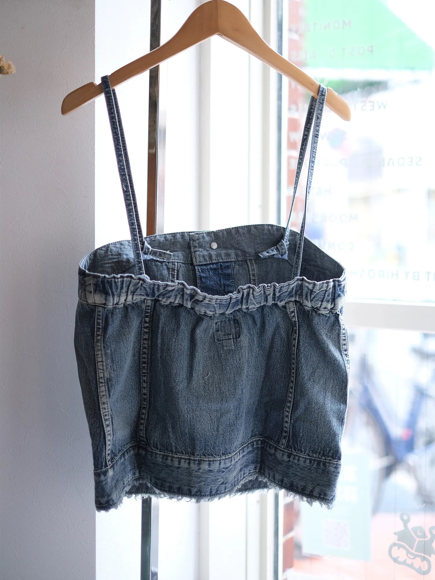 Kha:ki "DENIM BUSTIER TOP"