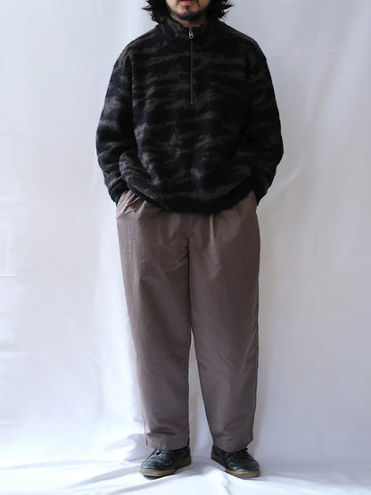 UNFRM "MOHAIR KNIT CAMO HALF ZIP PULLOVER"