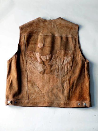 WESTOVERALLS "ARIZONA LEATHER VEST"