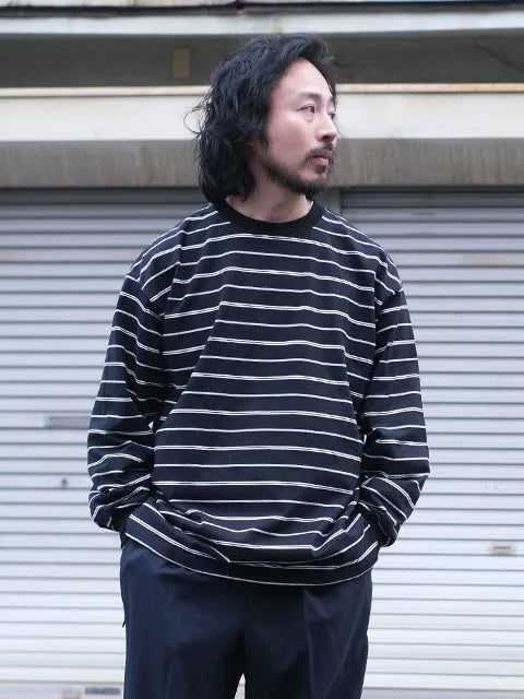 wonderland  "Border L/S T-shirts"