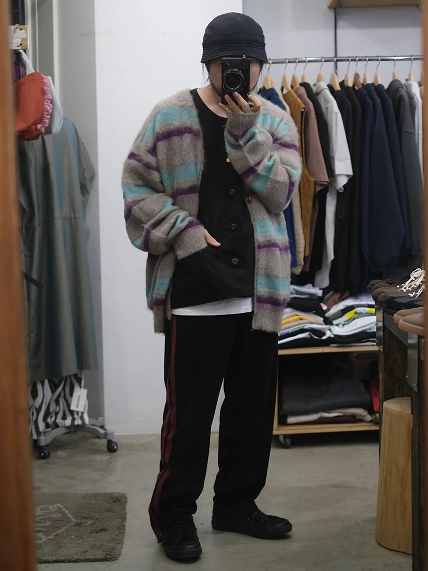 THE SUNNY "MOHAIR BOARDER CARDIGAN(BEIGE)"