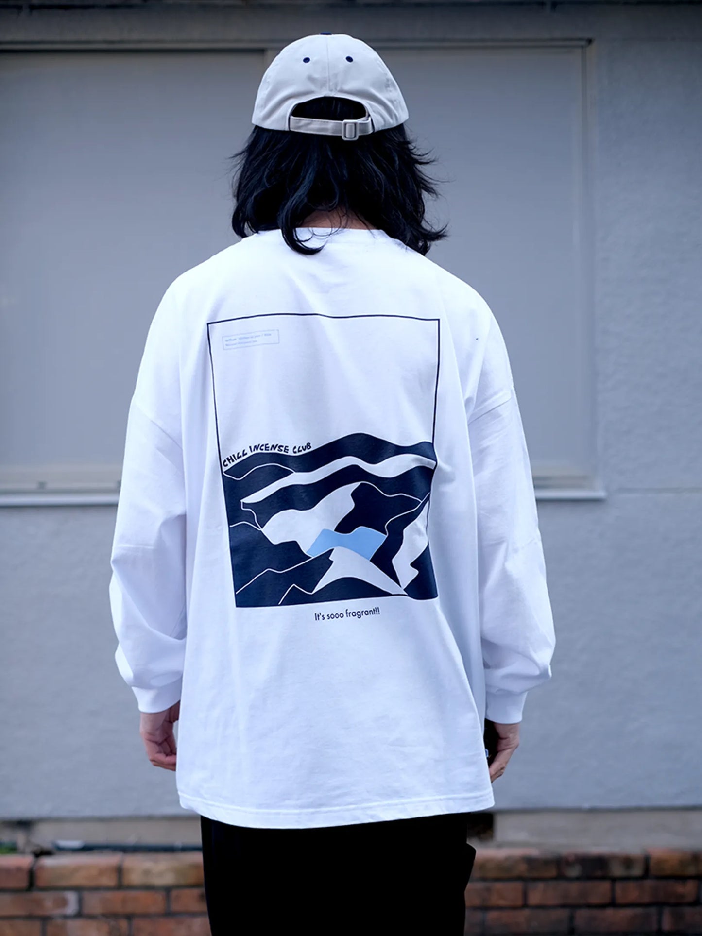 CHILL INCENSE CLUB "CIC L/S TEE WHITE -television CAPSULE COLLECTION-"