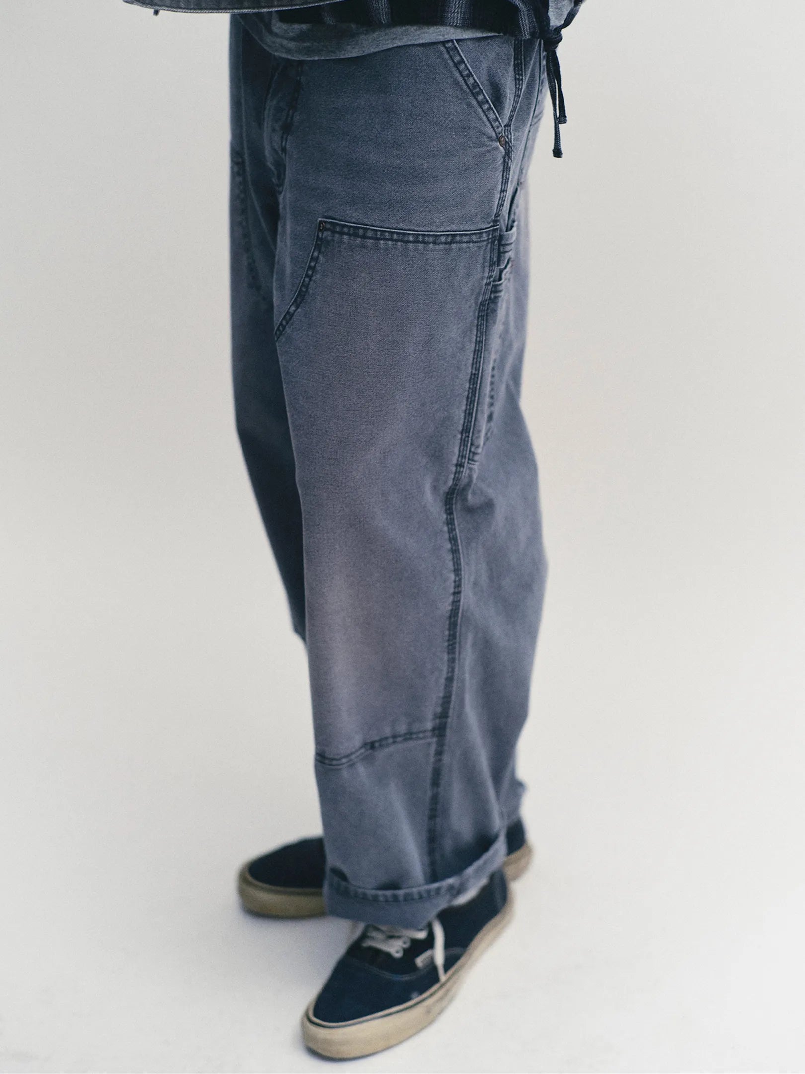3/7 12~ SEDAN ALL-PURPOSE "Vintage Washed Double Knee Pants(2colors)"