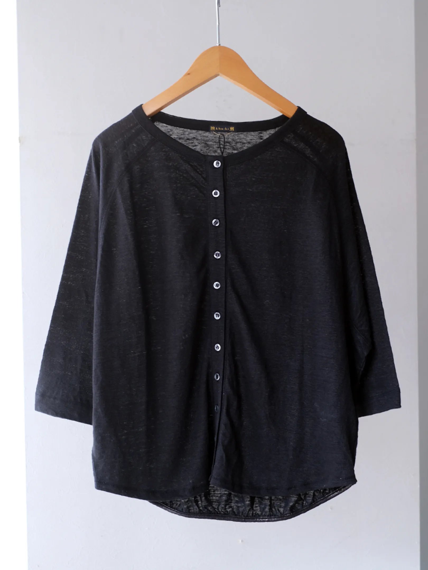 Kha:ki "LINEN 11B CARDIGAN"