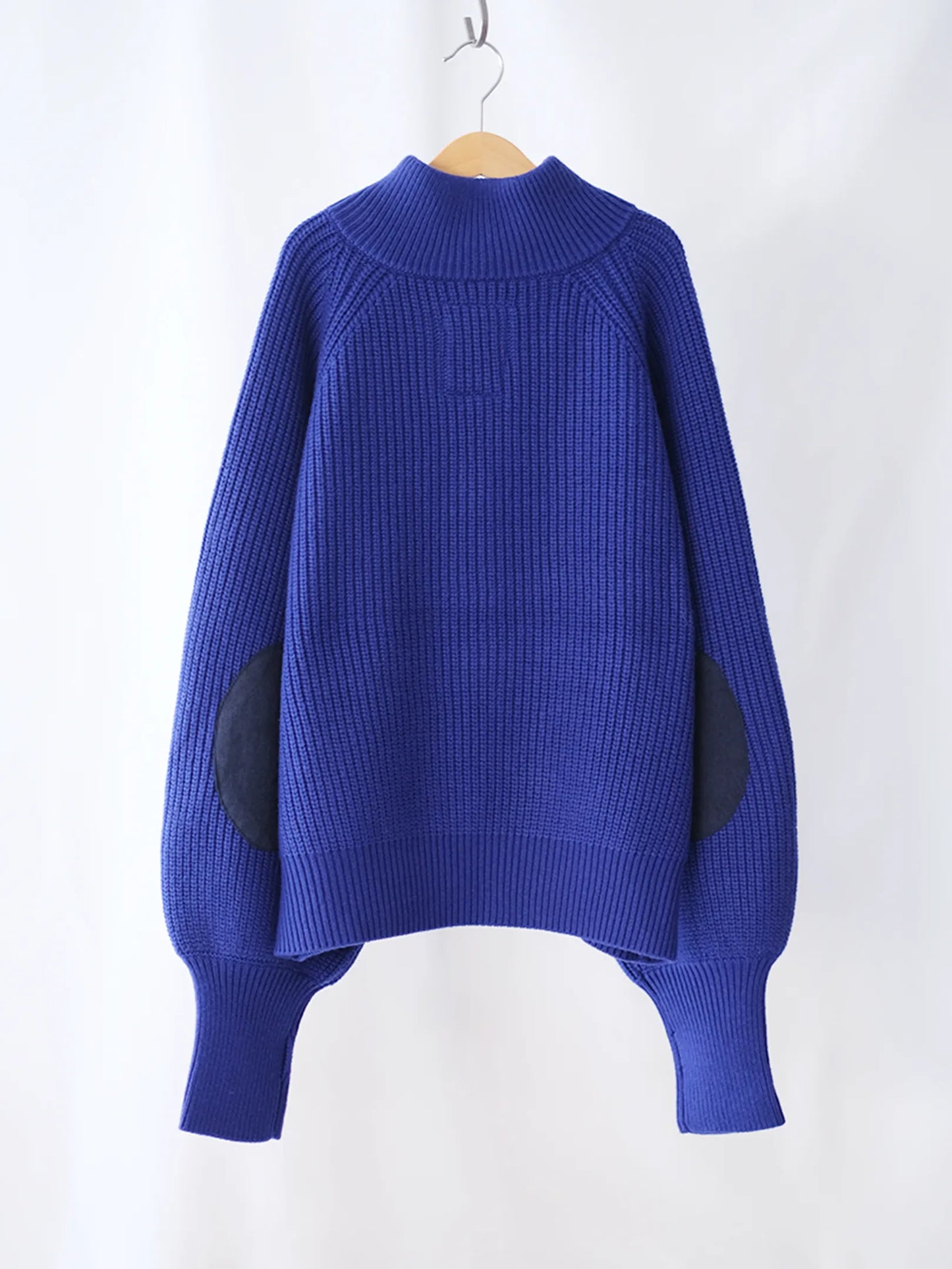 Kha:ki "HALF ZIP MIL KNIT TOP"