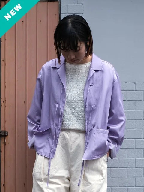 manon "SATIN CHINA BLOUSE(LAVENDER)"