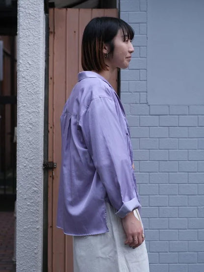 manon "SATIN CHINA BLOUSE(LAVENDER)"