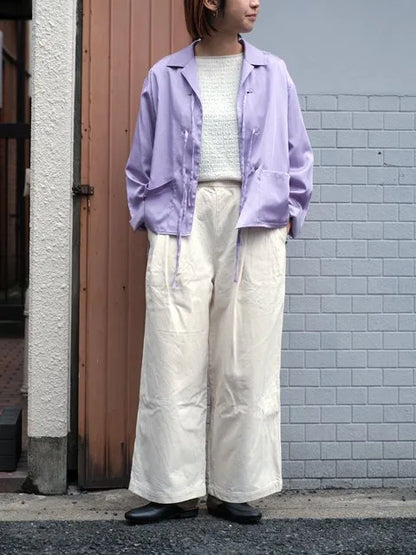 manon "SATIN CHINA BLOUSE(LAVENDER)"