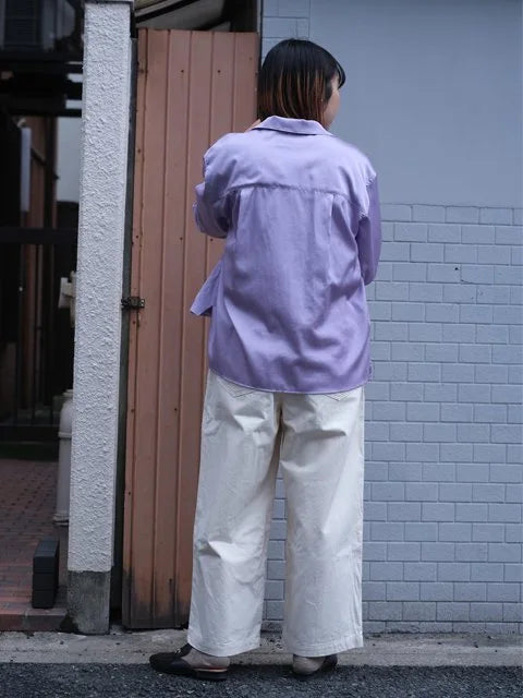 manon "SATIN CHINA BLOUSE(LAVENDER)"