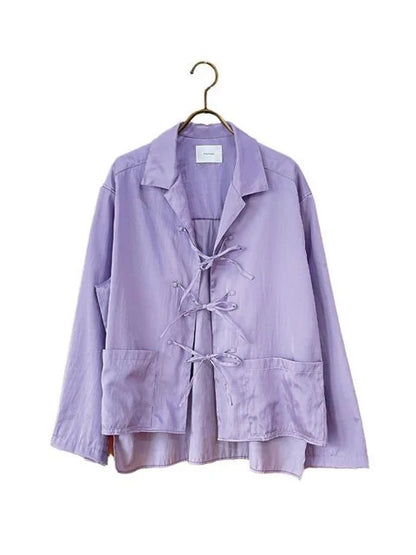 manon "SATIN CHINA BLOUSE(LAVENDER)"