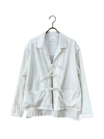 manon "SATIN CHINA BLOUSE(WHITE)"