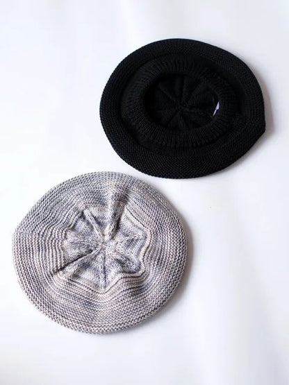 FOUND FEATHER "Knit Beret Hat(2colors)"