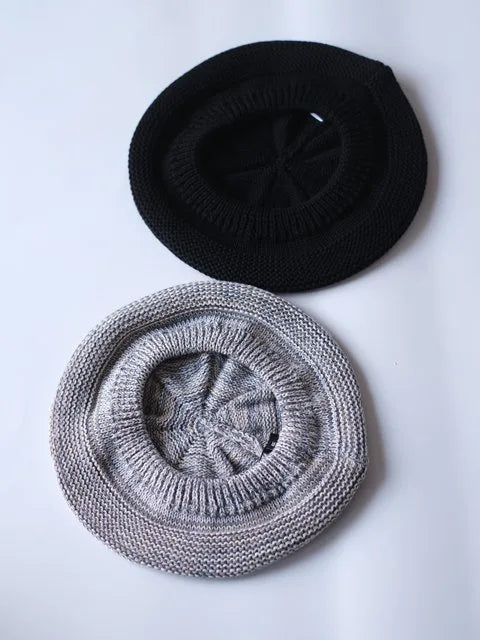 FOUND FEATHER "Knit Beret Hat(2colors)"