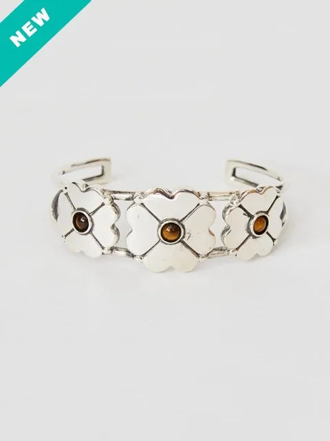 THE SUNNY "FLOWER BANGLE / TIGER EYE"