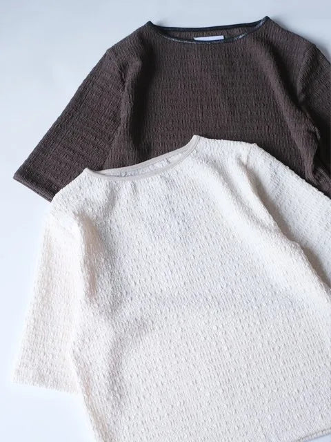 Kha:ki "WAVY JERSEY S/S TOP(2colors)"