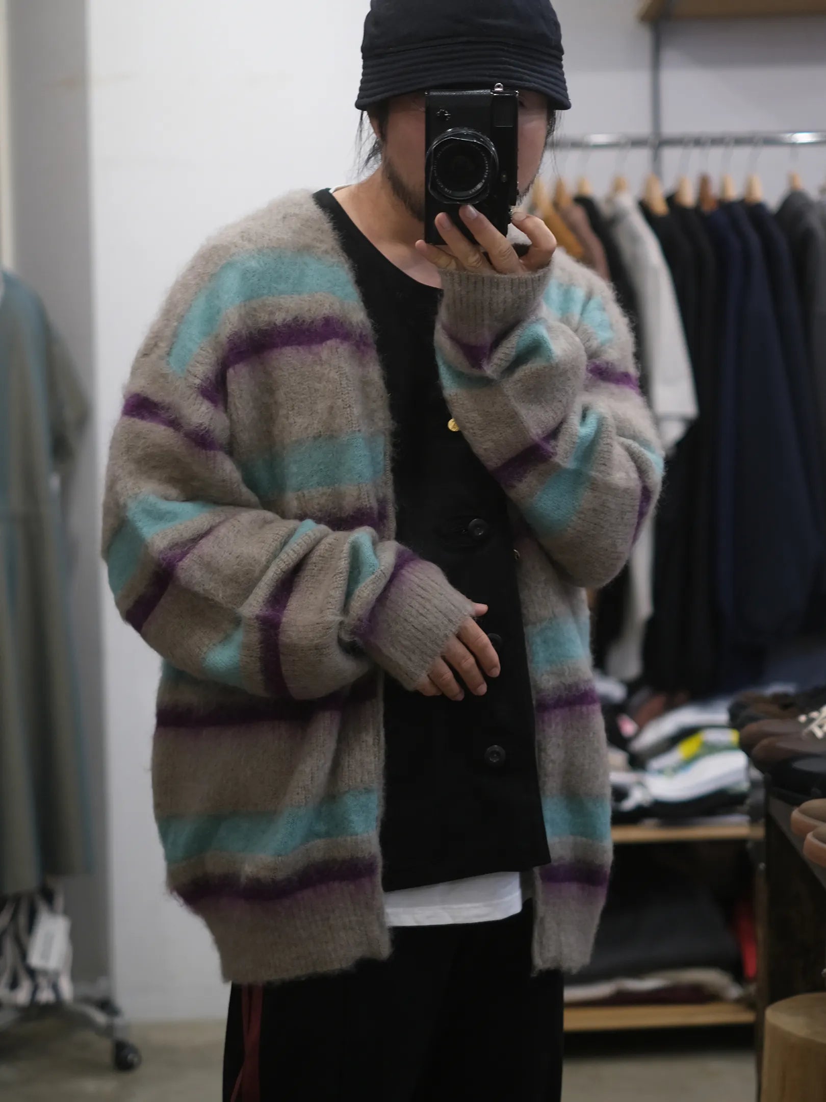 THE SUNNY "MOHAIR BOARDER CARDIGAN(BEIGE)"