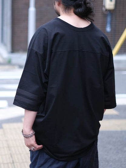 THE SUNNY "FOOTBALL T-SHIRT(BLACK)"