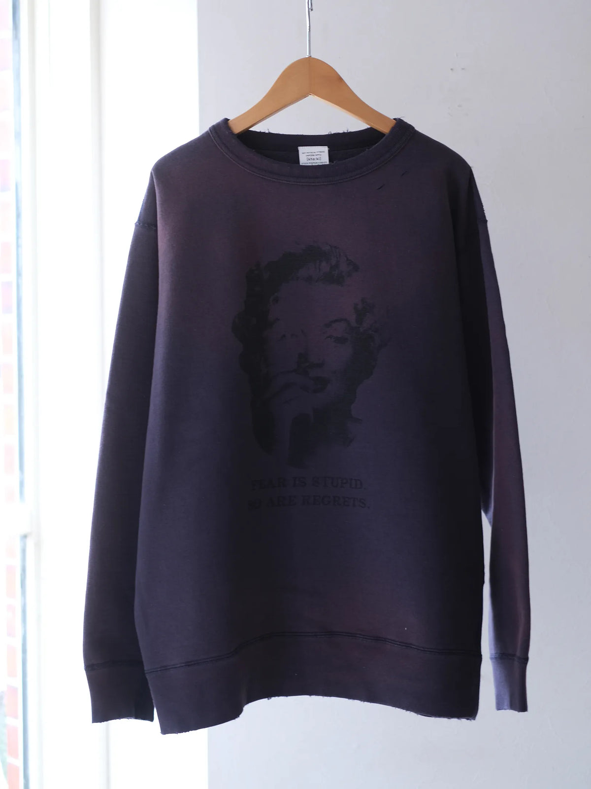 Kha:ki "DAMAGE SWEAT SHIRT -My MUSE-(2colors)"