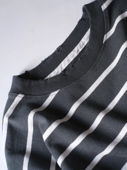 LUCEBER　"DAMAGE BORDER S/S Tee(2colors)"
