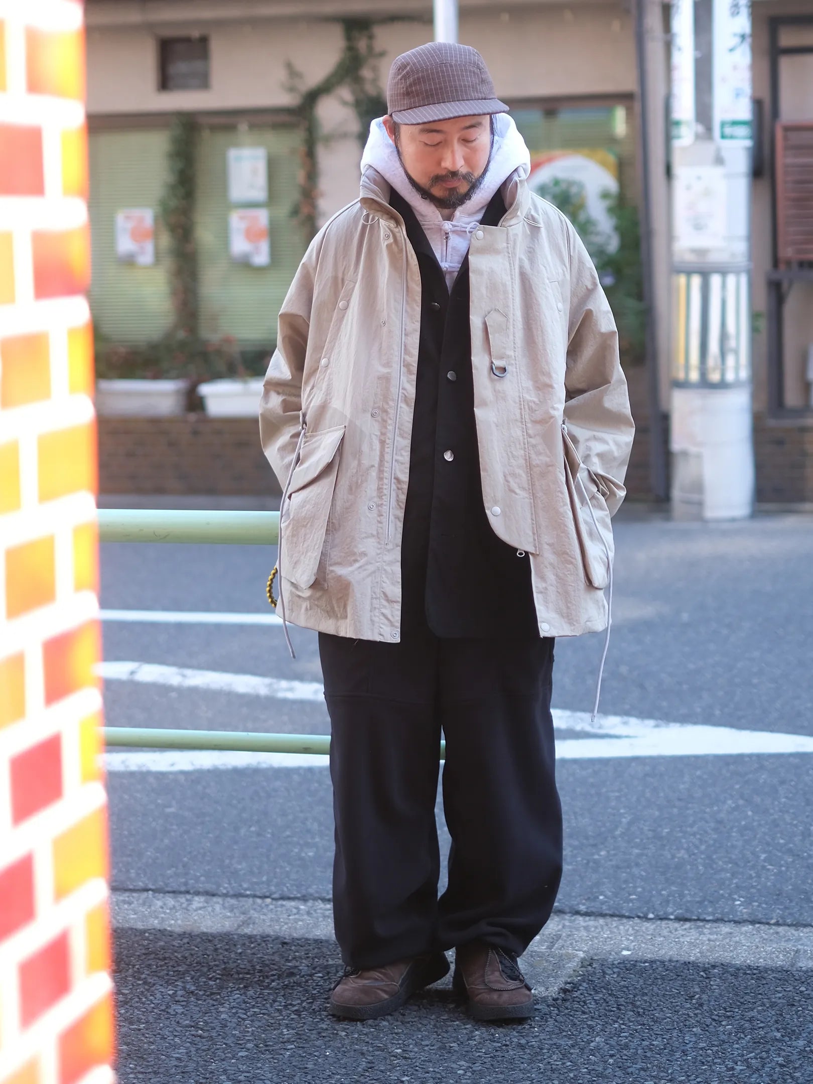 norbit by Hiroshi Nozawa "Printed patch mountain parka(GRAY)"