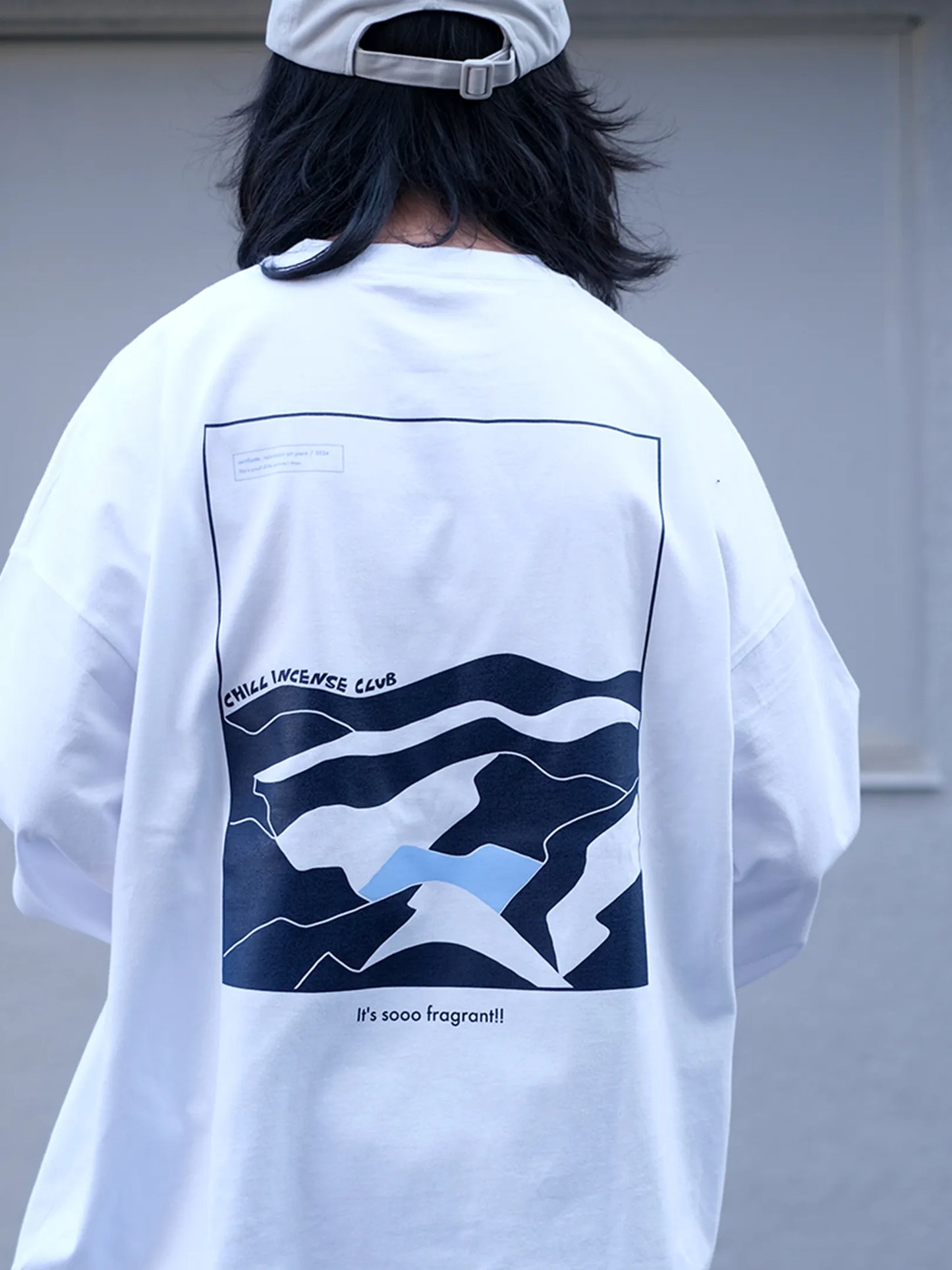 CHILL INCENSE CLUB "CIC L/S TEE WHITE -television CAPSULE COLLECTION-"