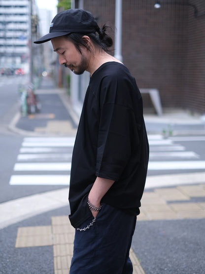 THE SUNNY "FOOTBALL T-SHIRT(BLACK)"