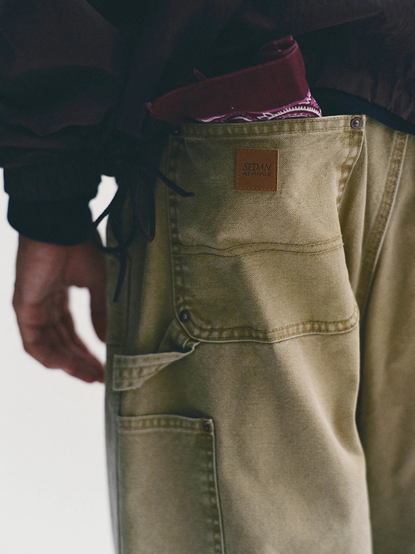 3/7 12~ SEDAN ALL-PURPOSE "Vintage Washed Double Knee Pants(2colors)"