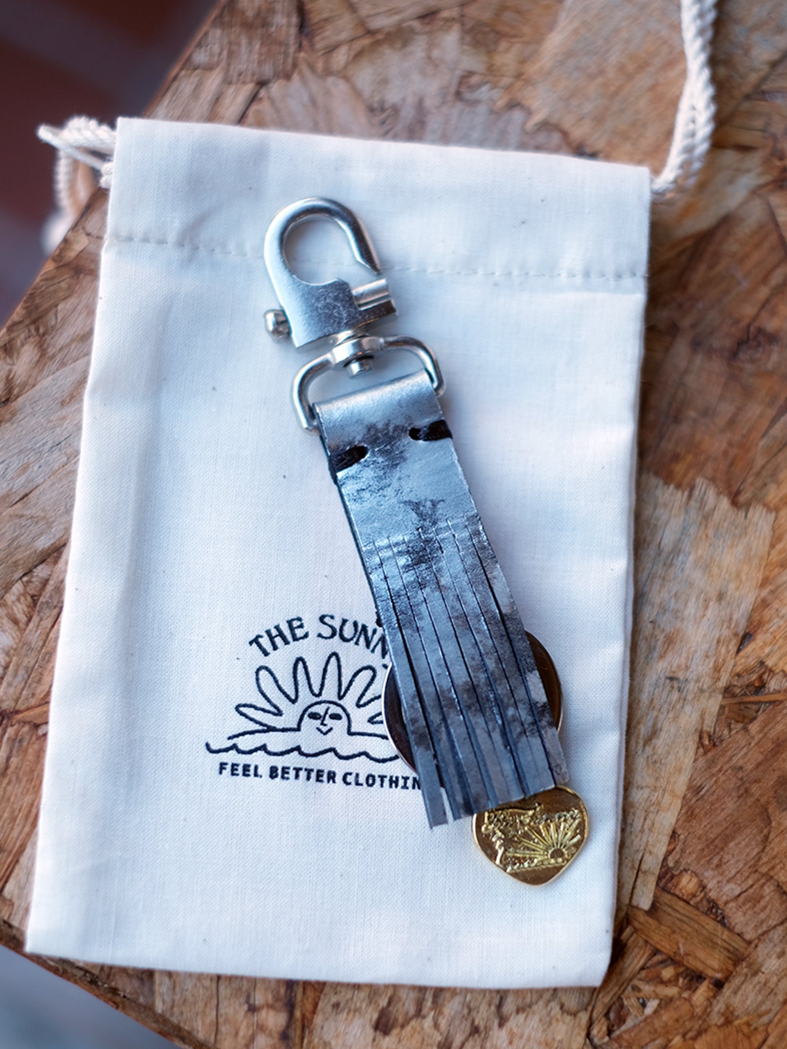 THE SUNNY "FRINGE KEY HOLDER(SILVER)"