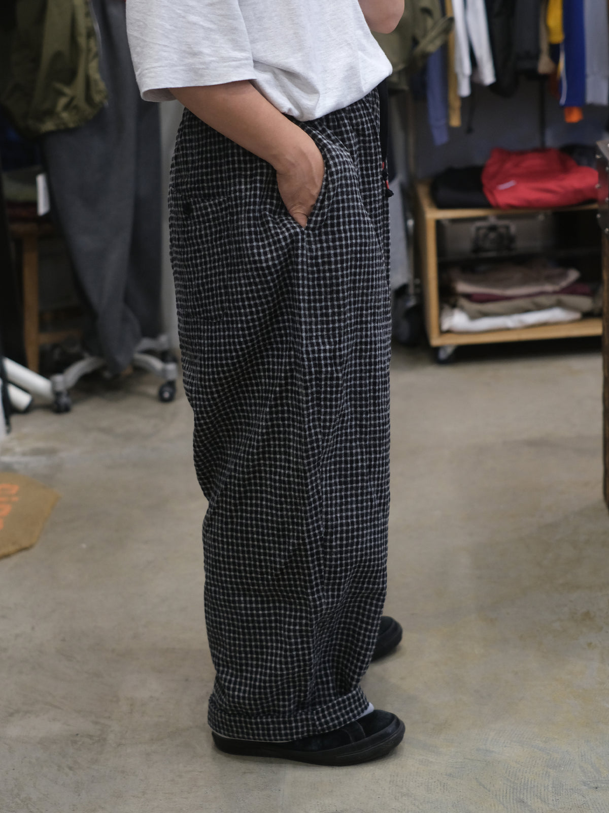SOWBOW "SOWBOW EZ PANTS EX WIDE -COTTON/WOOL"