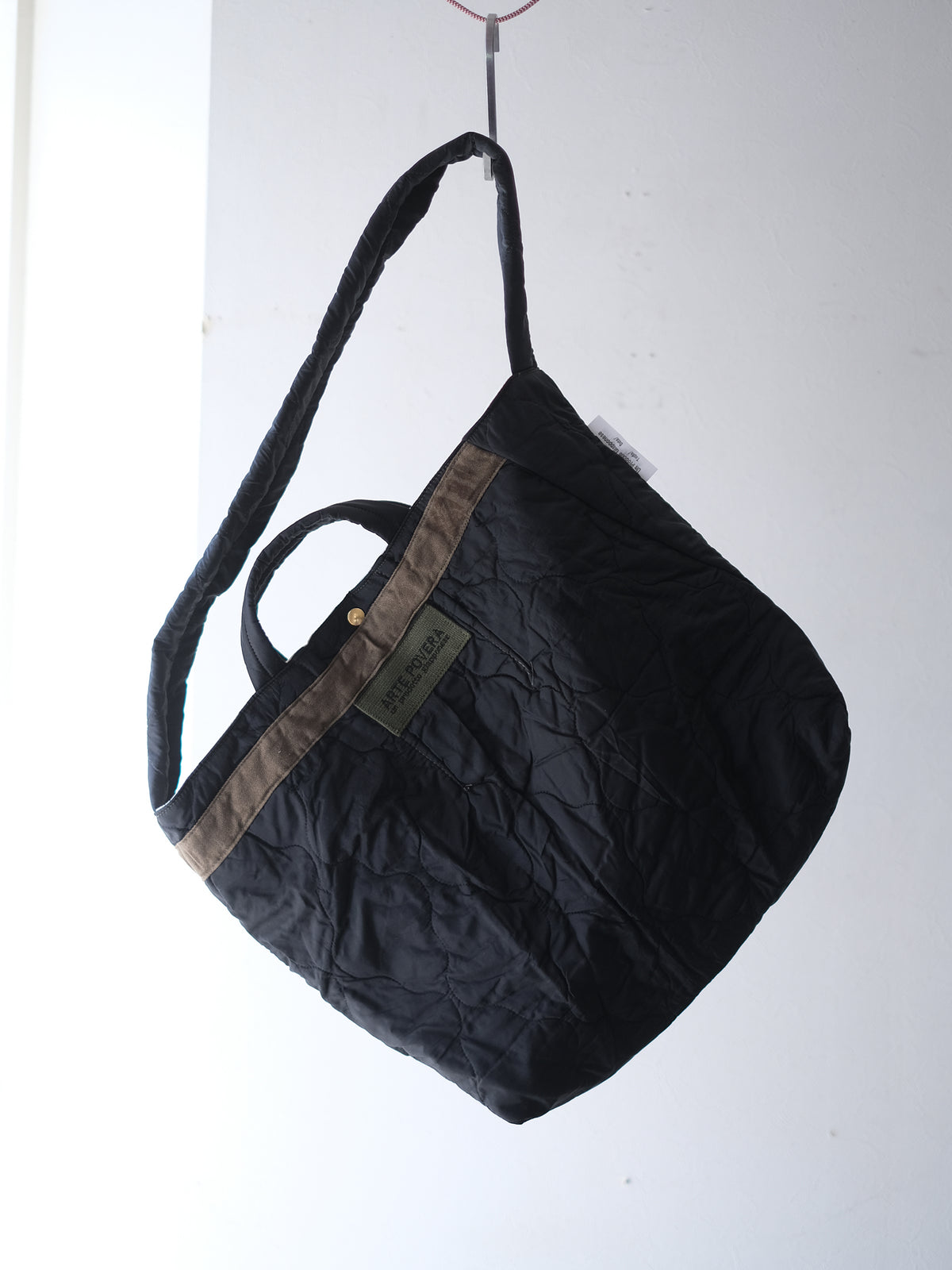 ARTE POVERA "チェコキルトパンツ(黒染) RE-トート&ショルダーBAG"