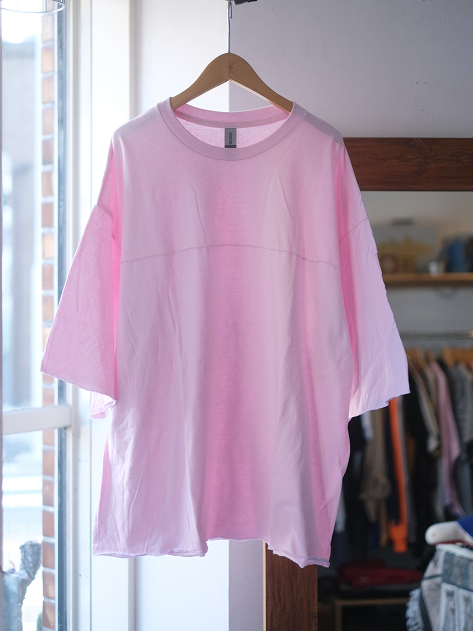GILDAN CUSTOM DABO SLEEVE  Tee (LT.PINK: LONG OR HALF)