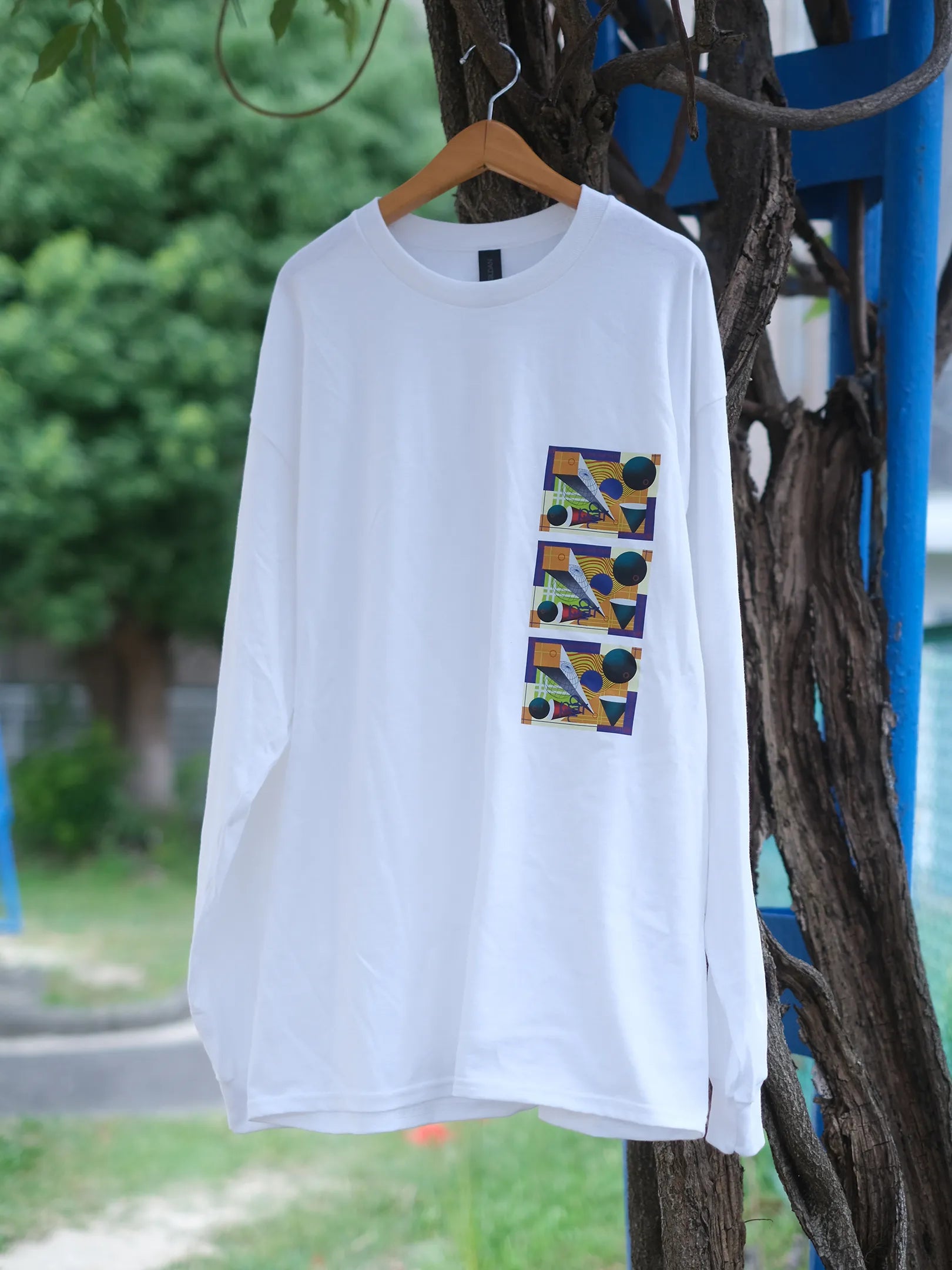 "PANIO REPUBLIC L/S Tee -present past future-(3colors)"
