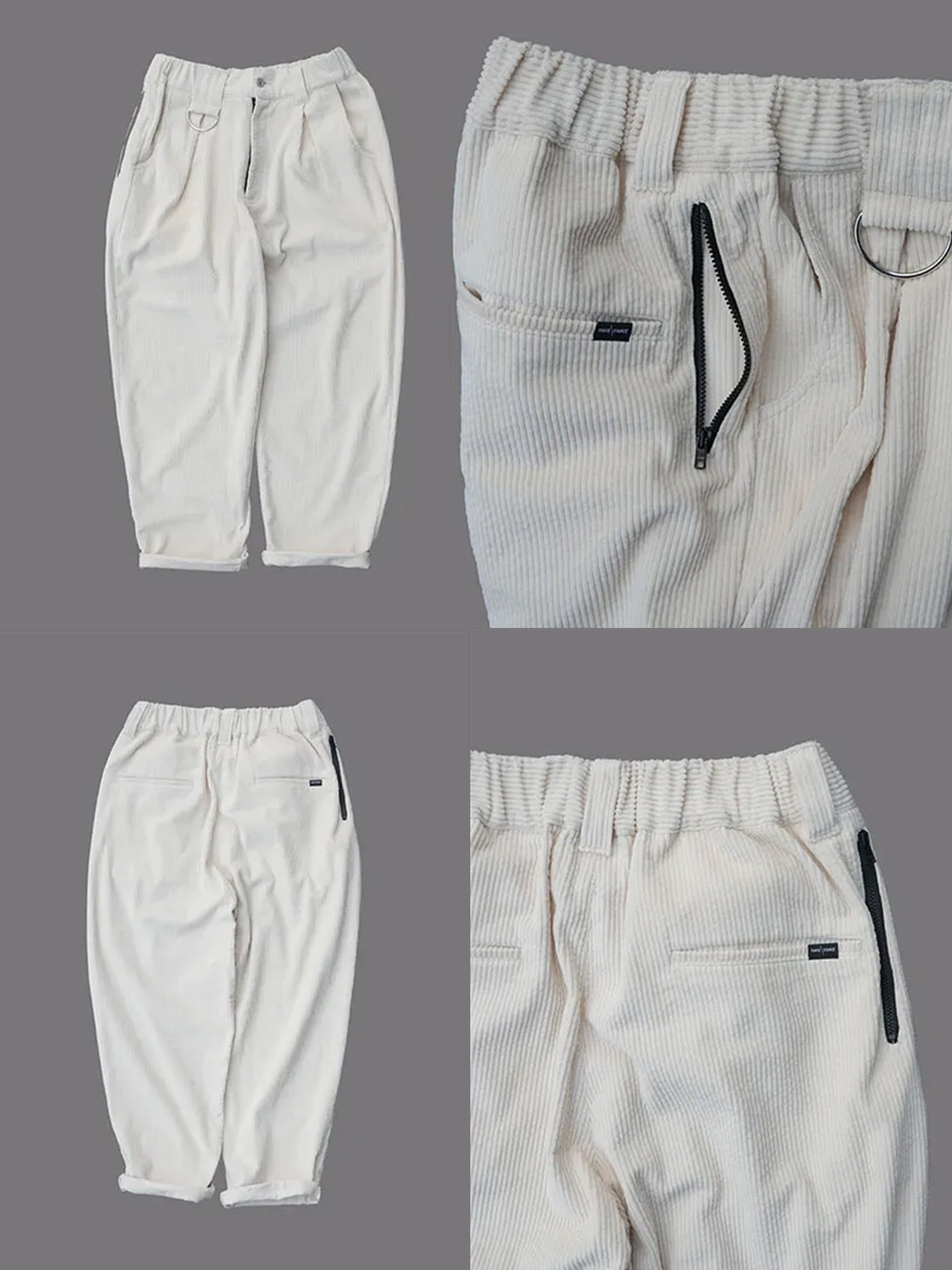 FAKIE STANCE  "D-50 Corduroy WHT"