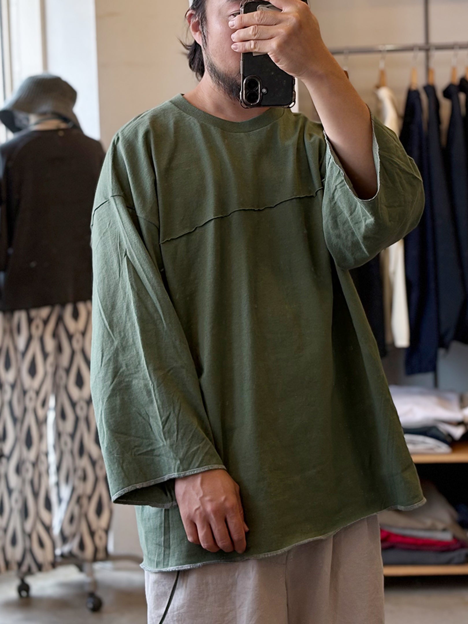 GILDAN CUSTOM DABO SLEEVE L/S Tee (M.GREEN)